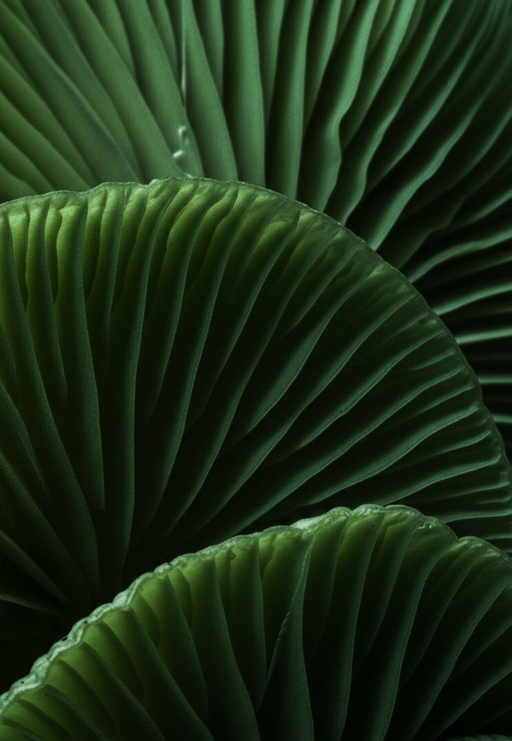 Unterschiedliche Formen, die an grünes Porzellan symbolisch darstellen